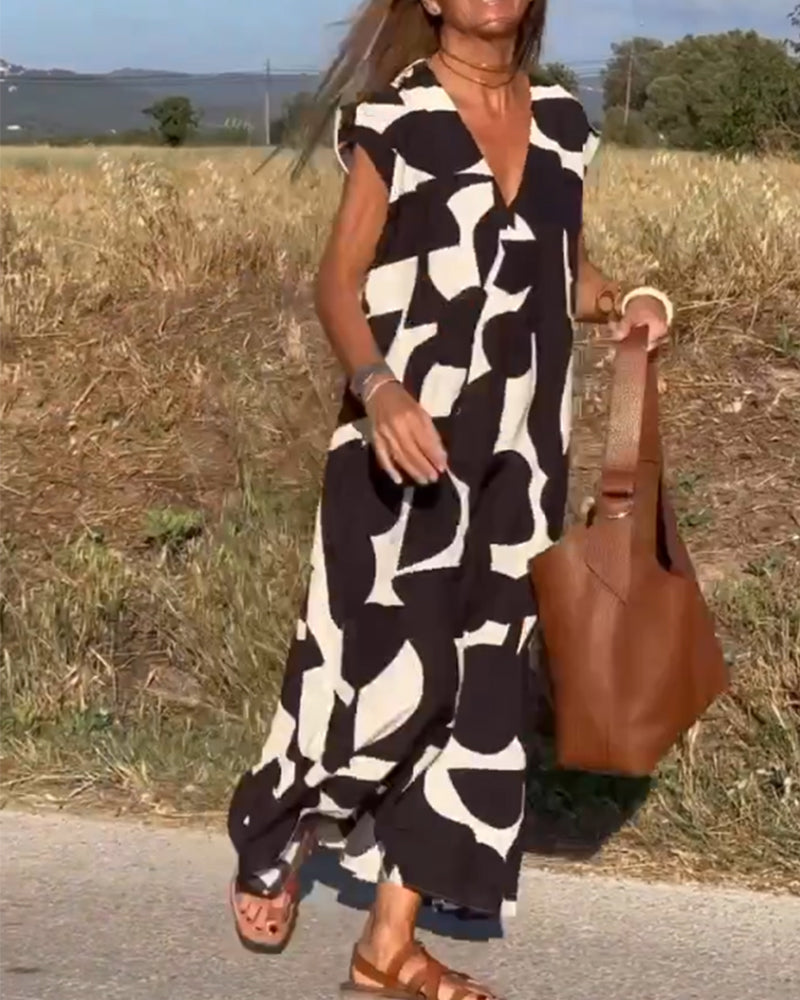 GR | Women's Printed Long Dress 