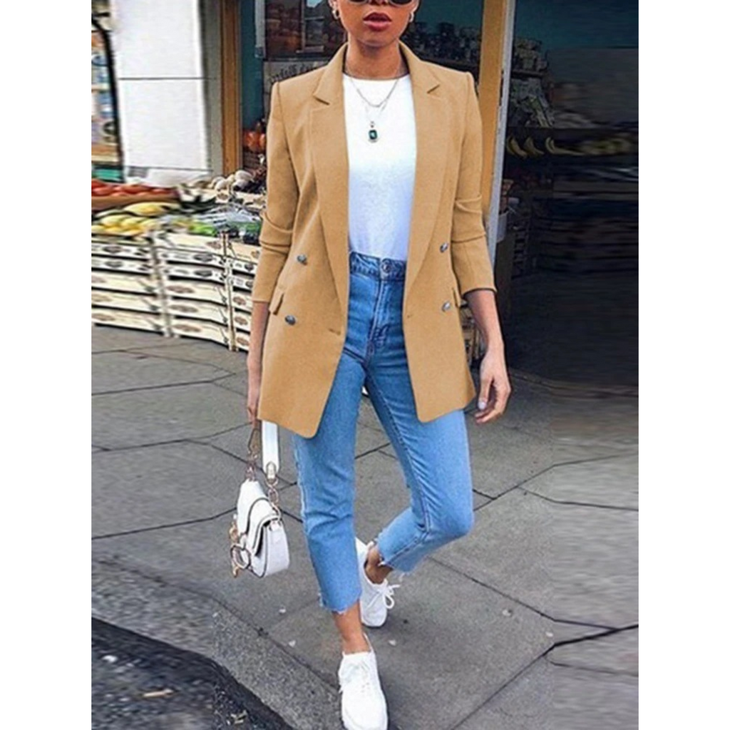 GR | Knee-length one-piece women's blazer