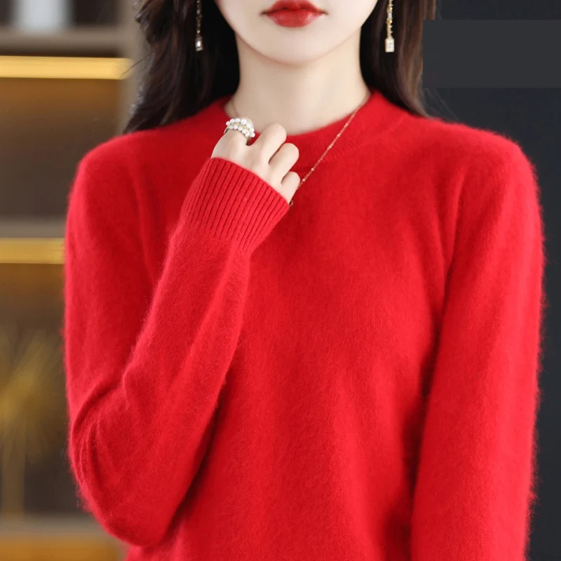 GR | Women's Cashmere Sweater, Luxurious Round Neck, Soft & Fashionable