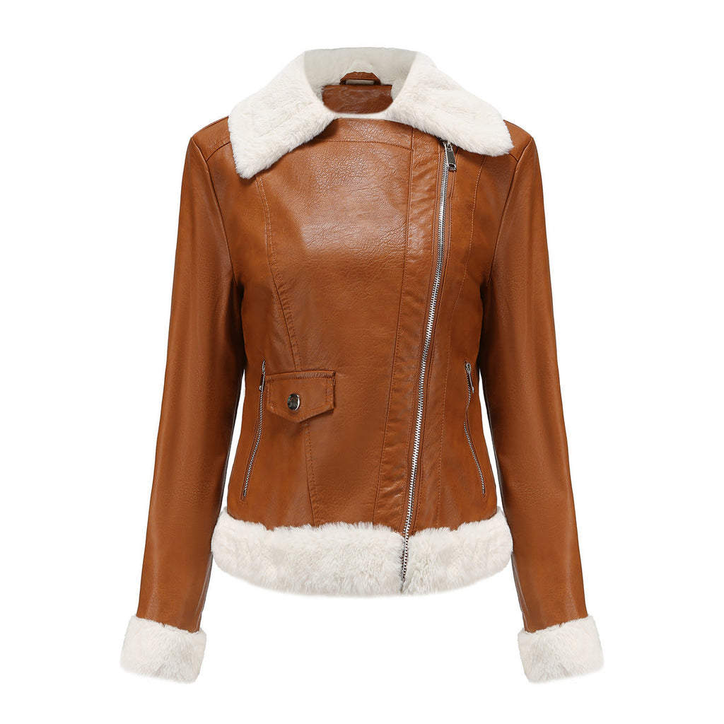 GR | Winterlederjacke mit Fleece-Futter