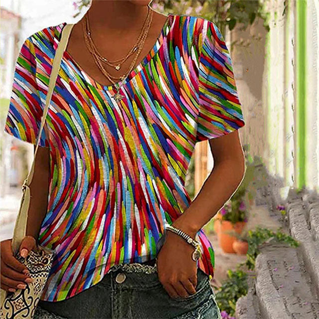 GR | Lässig Bunt T-shirt