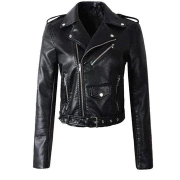 GR | Elegant Premium Leather Jacket for Women | Luxury and Style