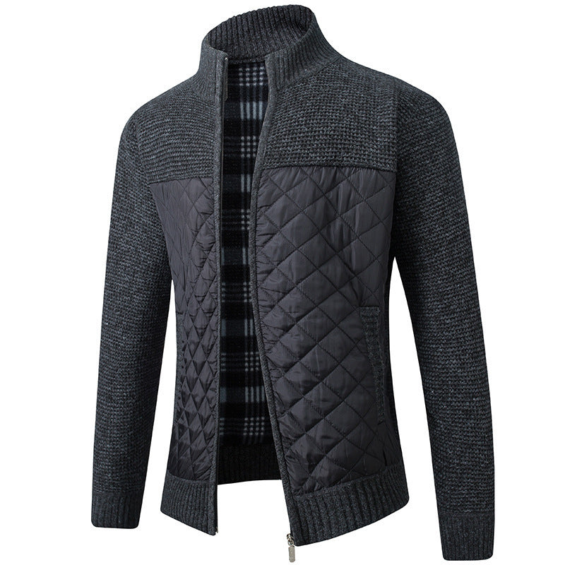 GR | Cardigan with stand-up collar