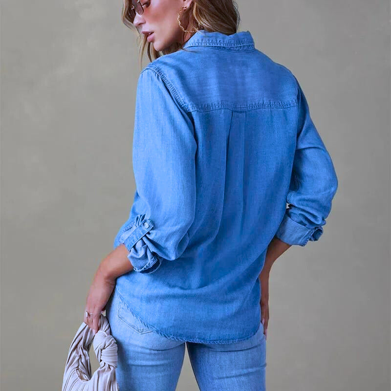 GR | Denim blouse for women