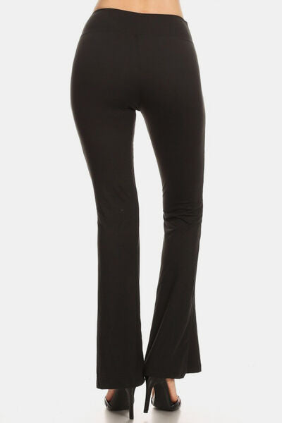 GR | High Waist Flared Leggings Black