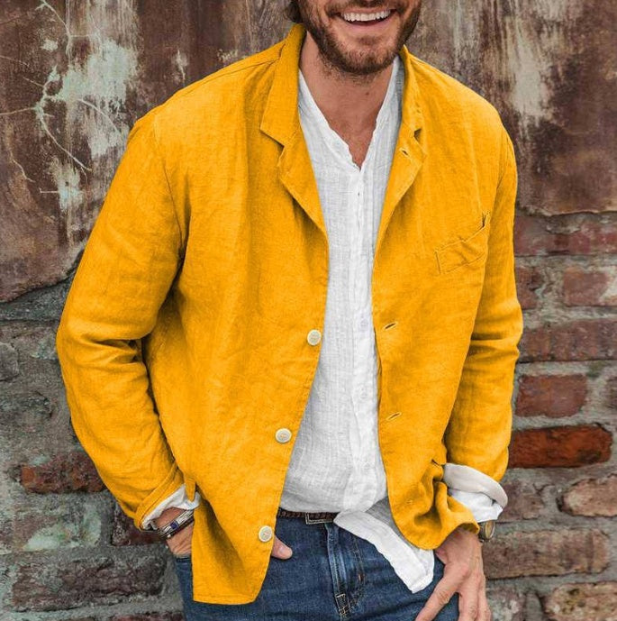GR | Casual cotton and linen jacket