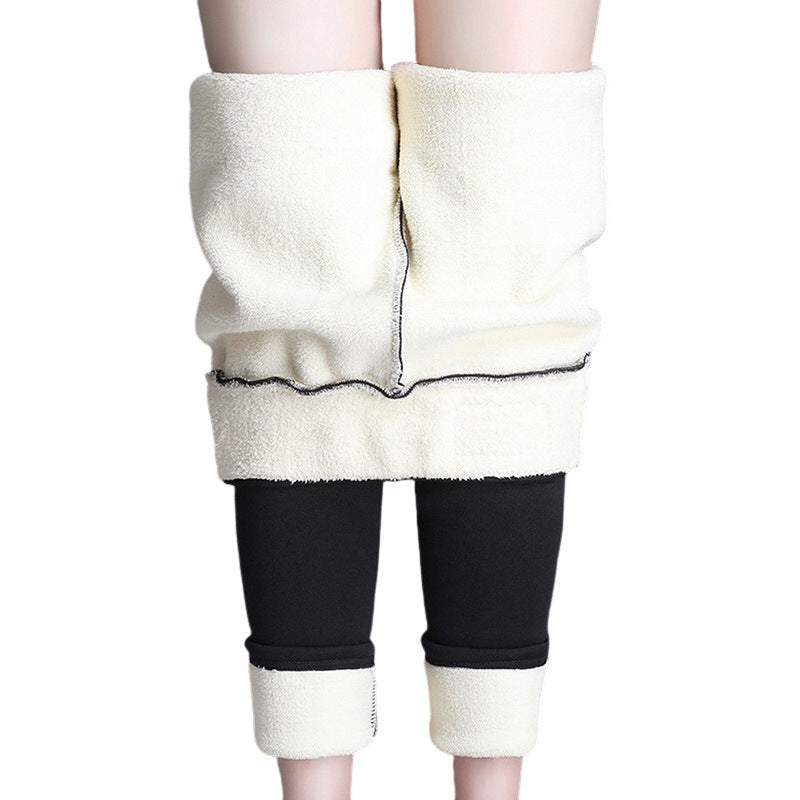 GR | Leggings - hohe Taille Stretchleggings mit beidseitigem Design