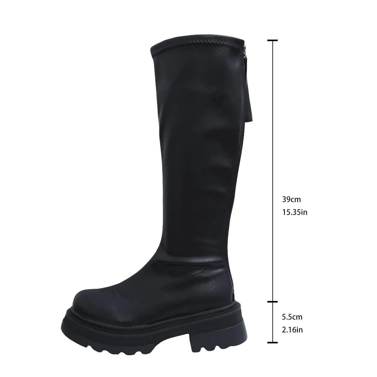 GR | Long ladies lace-up boots casual