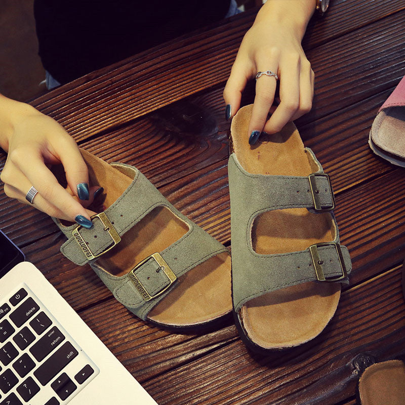 GR | Orthopedic Sandals with Cork Footbed Superior Support