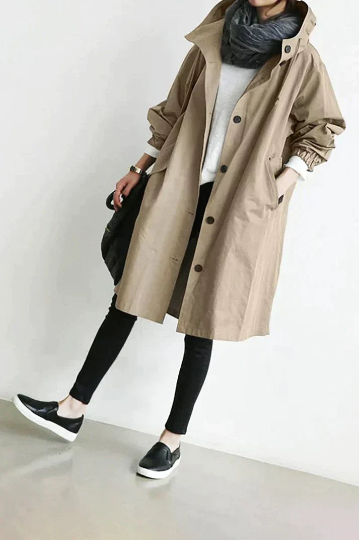 GR - Trench coat with hood