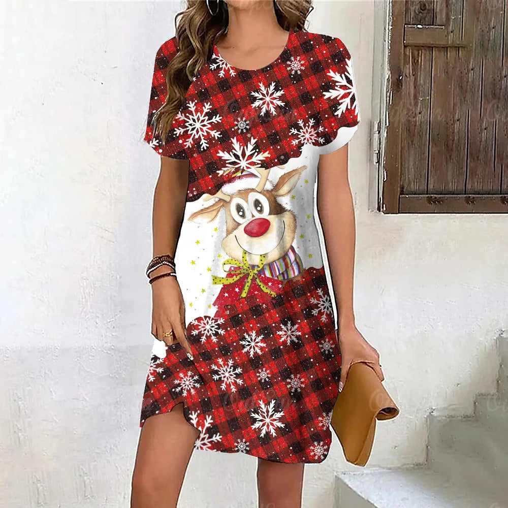 GR | Eleganter Glanz Schneeflocken Kleid