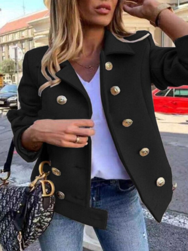 GR - Short designer jacket with gold buttons