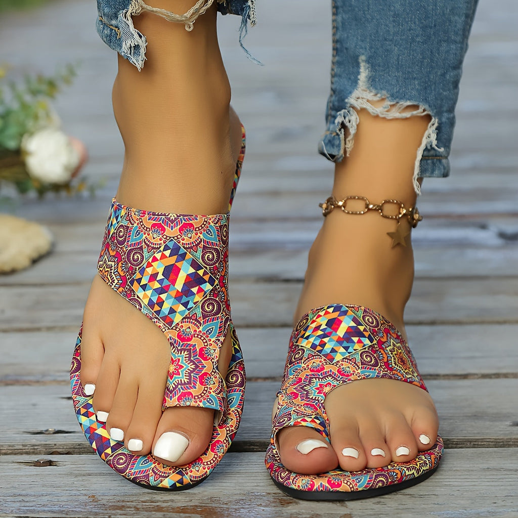 GR | Floral Flip Flops for Women