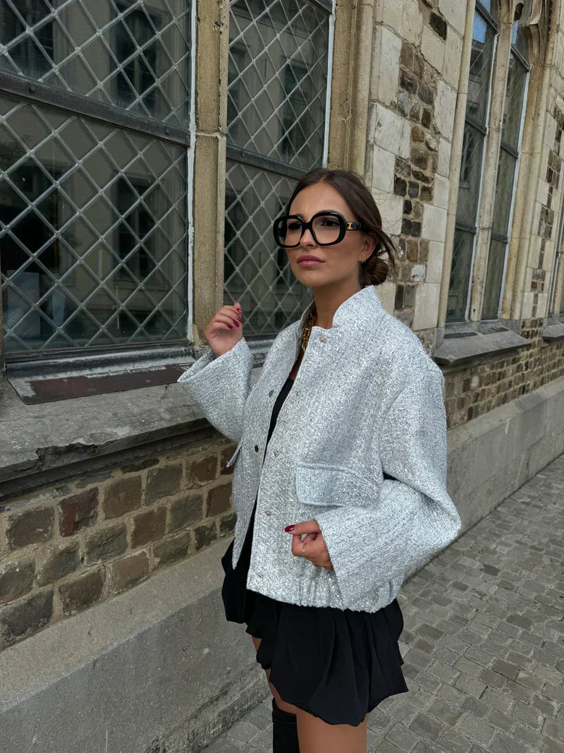 GR | Sequin bomber jacket