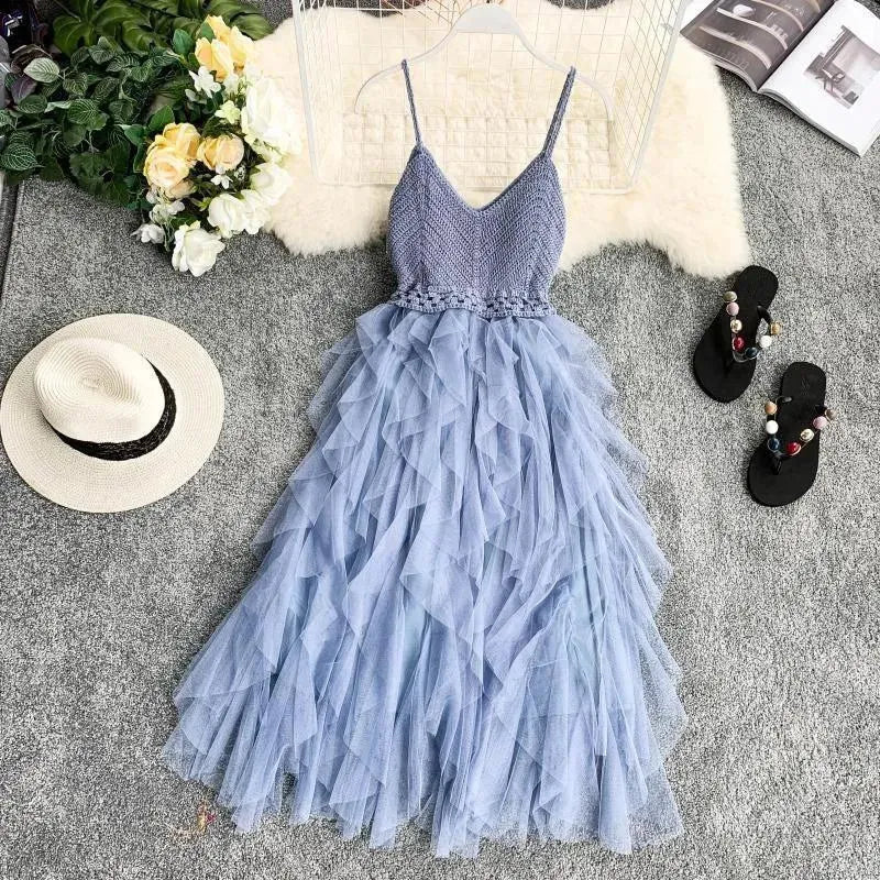 GR | Dress made of mesh loop