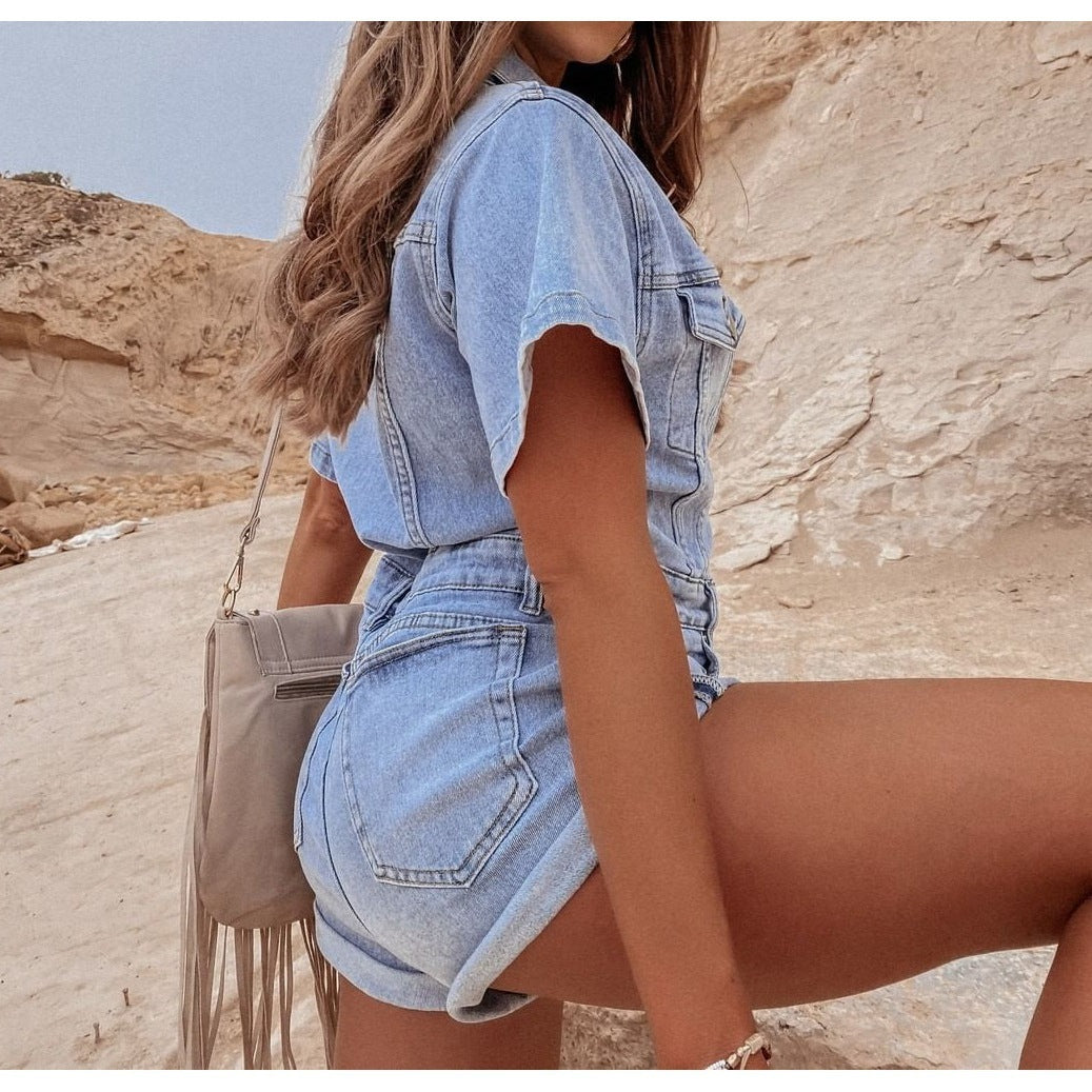 GR Retro Denim Jumpsuit
