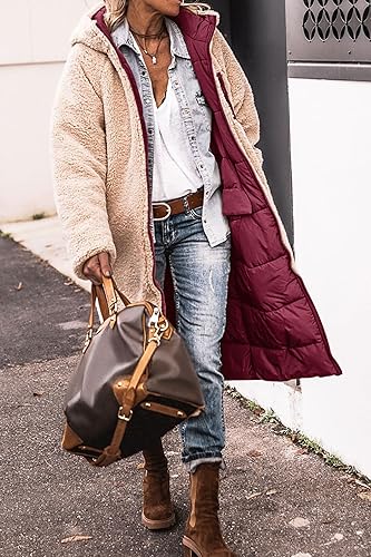 GR | Reversible long puffer jacket