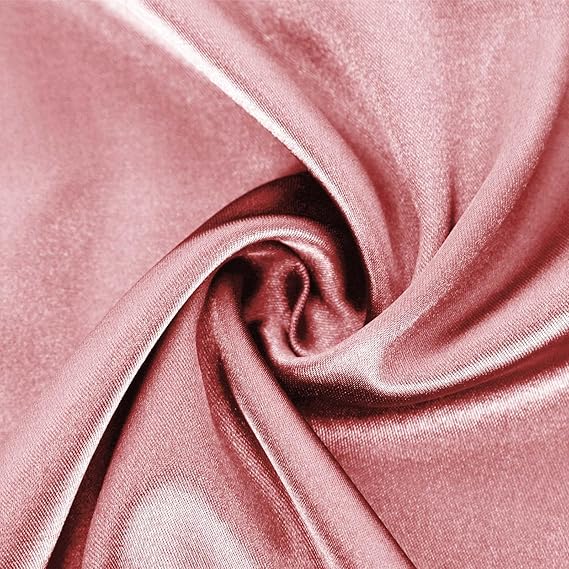 Women's satin T-shirt with an elegant waterfall neckline and simple details, size S