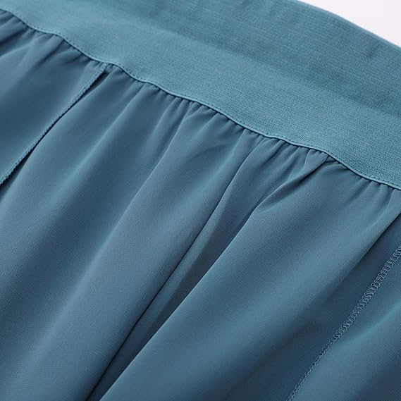 Women's airy culottes with side slits, size