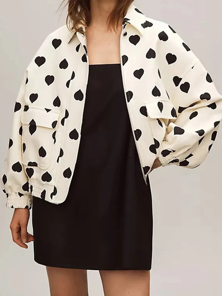 GR | Jacket with heart print