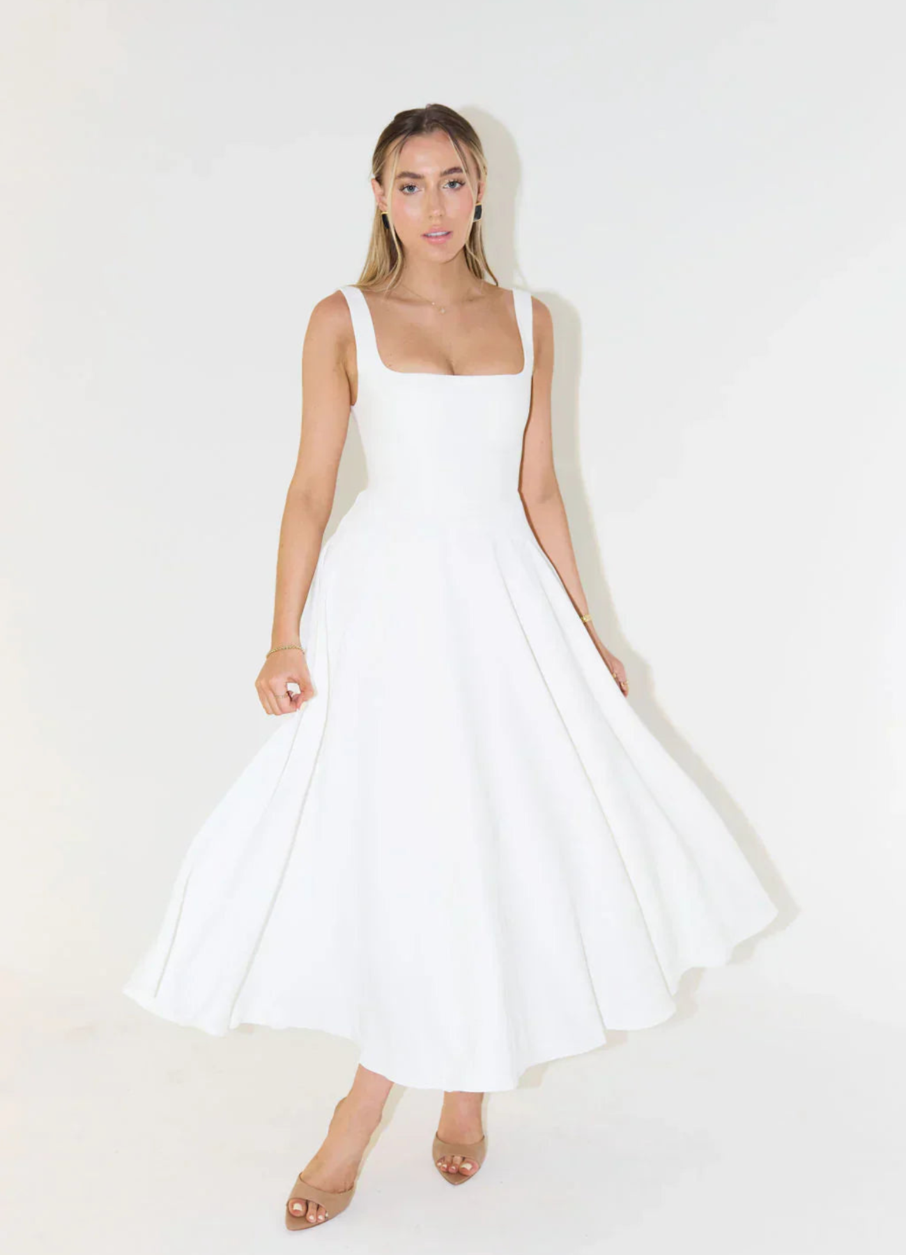 GR | A-Linien Kleid für Damen Midi