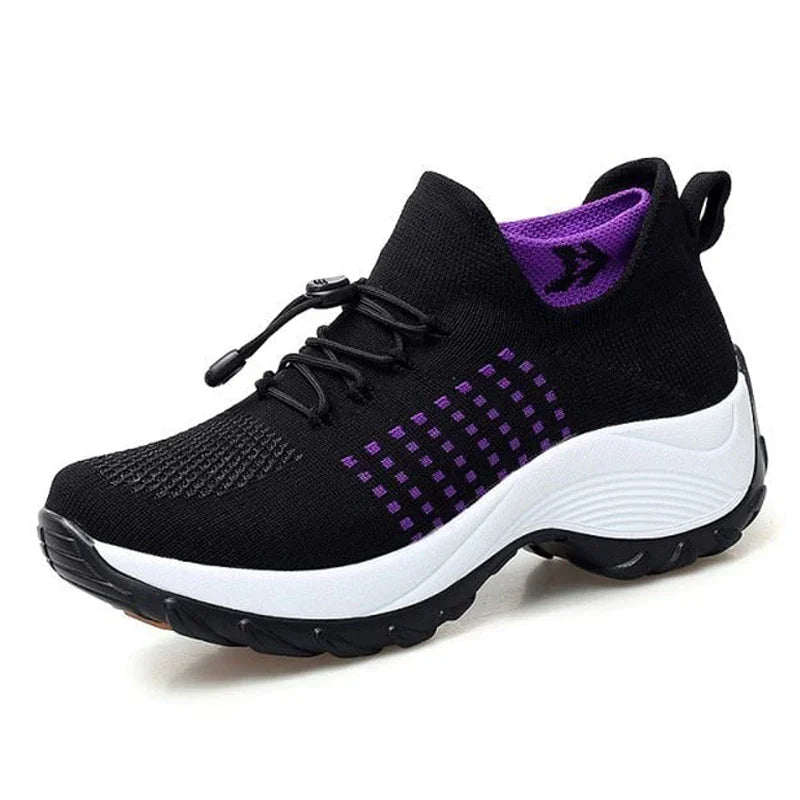 GR - Breathable Slip-On Walking Shoes for Women | Lightweight Mesh Slip-On Hiking Sneakers for Women