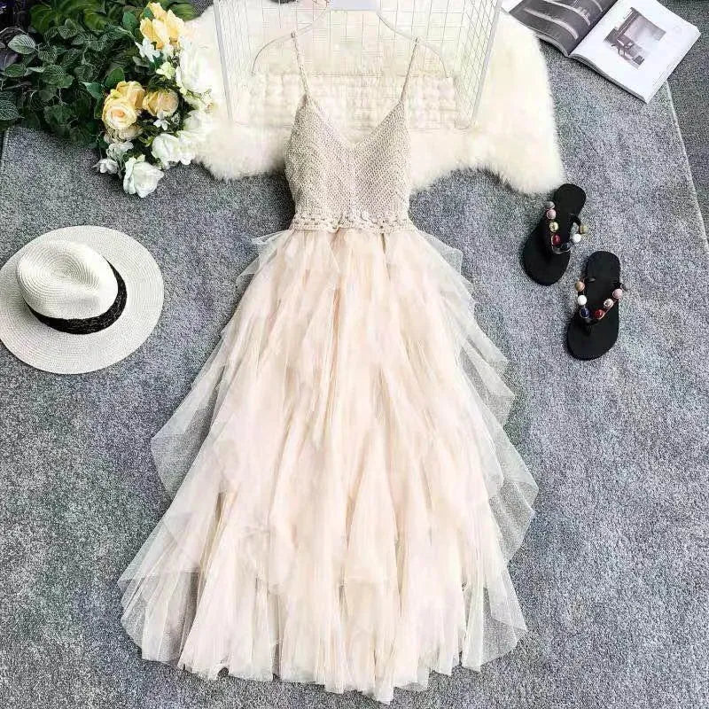 GR | Dress made of mesh loop