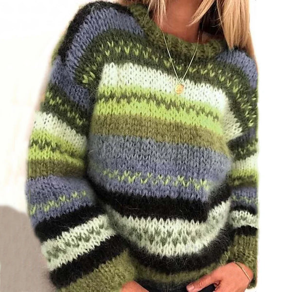 GR | Norwegian sweater - warm, colorful Scandinavian women's sweater