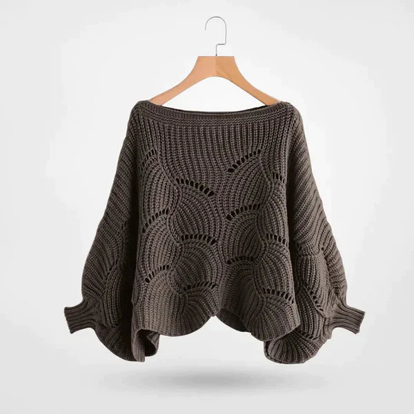 Batwing knit sweater