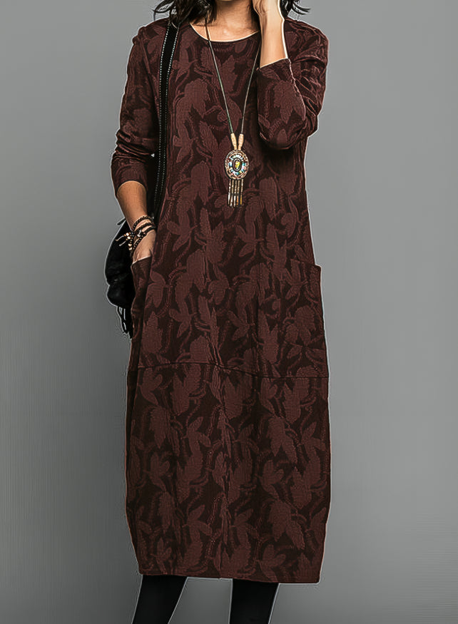 GR | Casual round neck winter dress