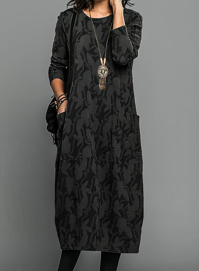 GR | Casual round neck winter dress