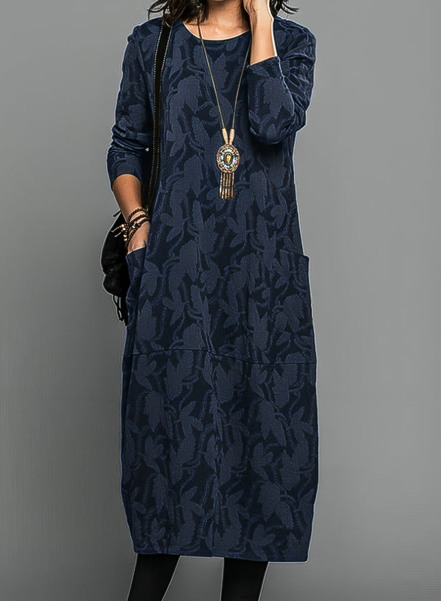 GR | Casual round neck winter dress