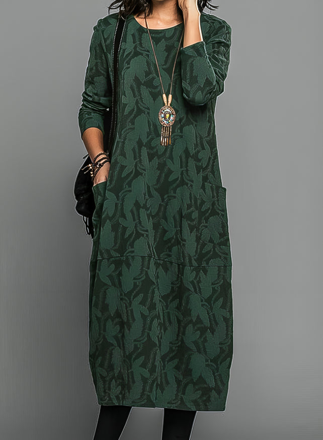 GR | Casual round neck winter dress