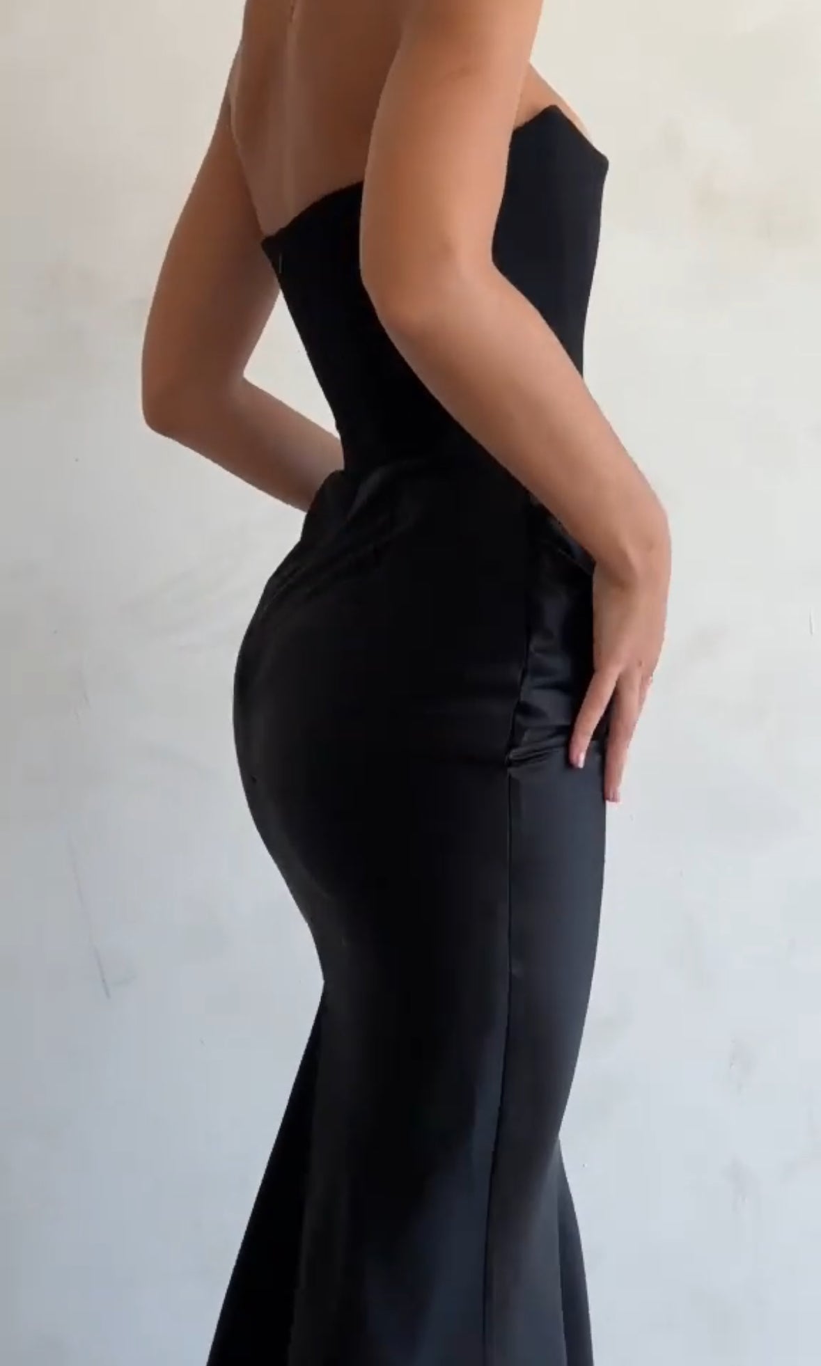 Dress with satin skirt | Make everyone look at you 