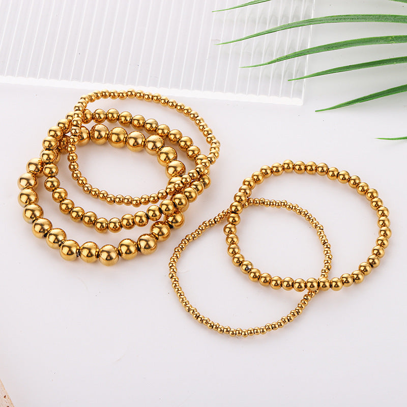 GR | Steel bead bracelet