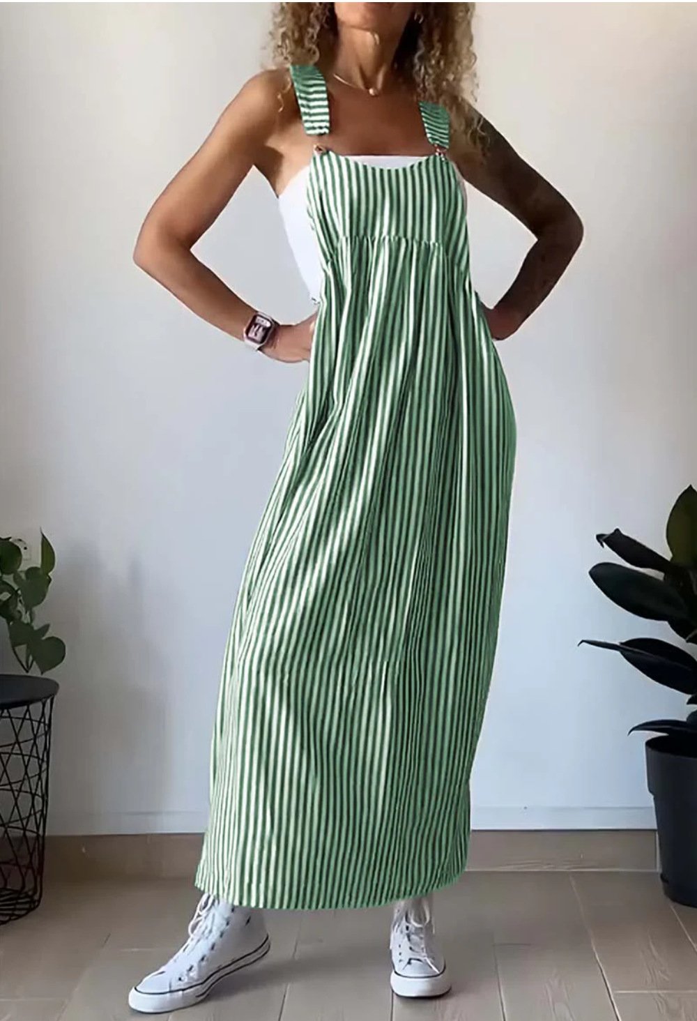Alice™ | Casual Striped Overall Dress