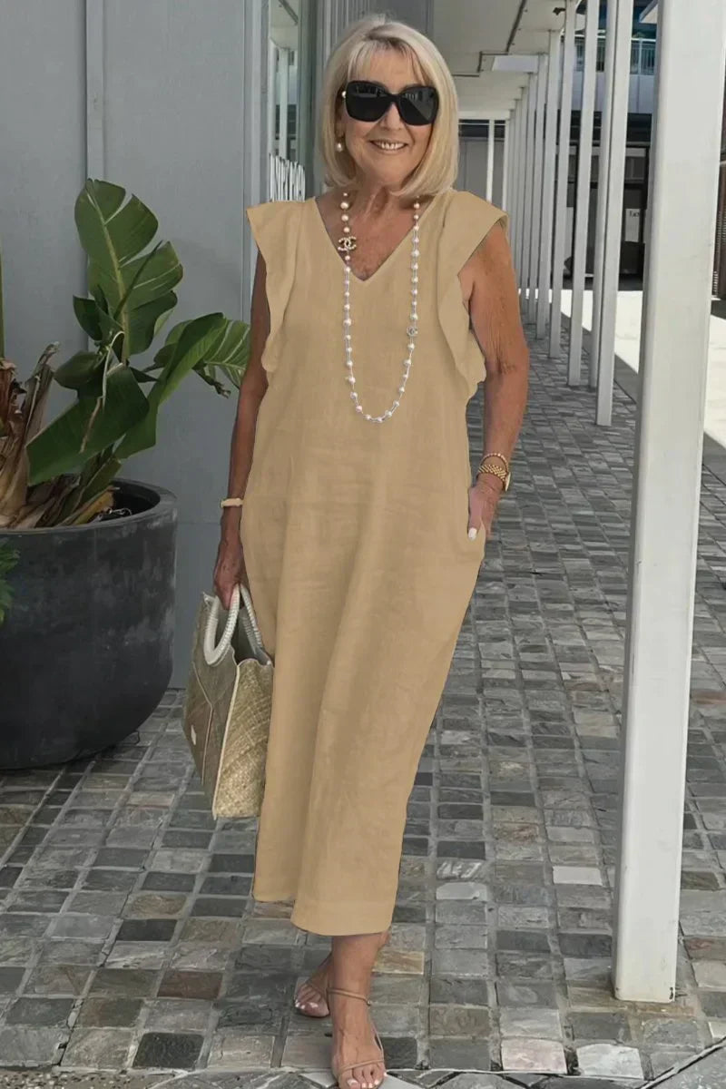 GR | Casual dress made of cotton and linen