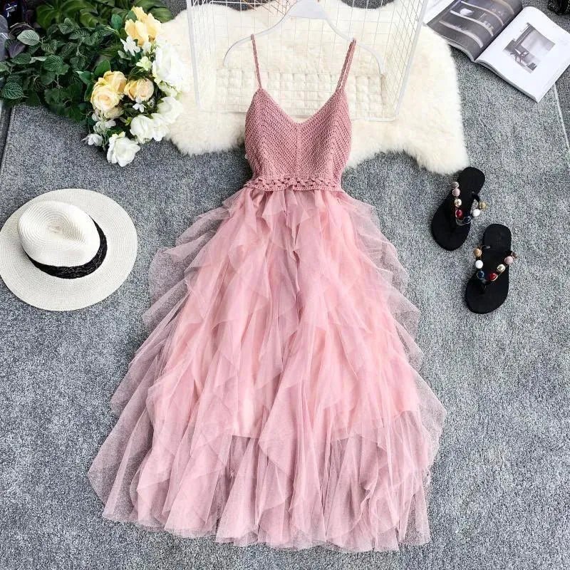 GR | Dress made of mesh loop