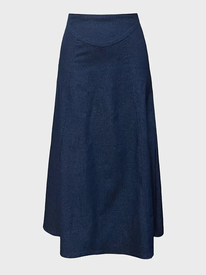 GR | A-Linie Denim Maxirock