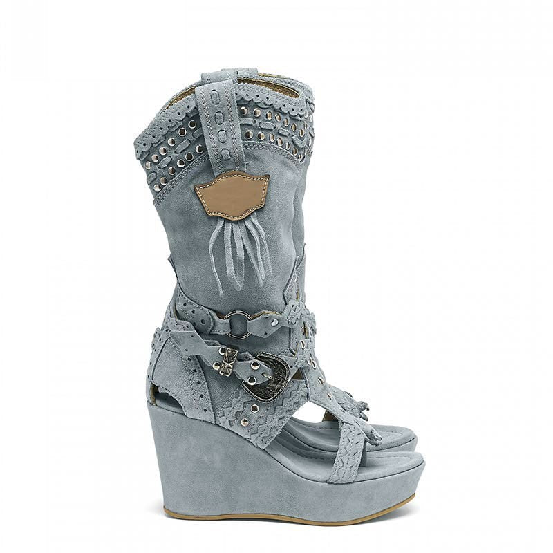 GR | High Heels Perforated Women's Cool Boots