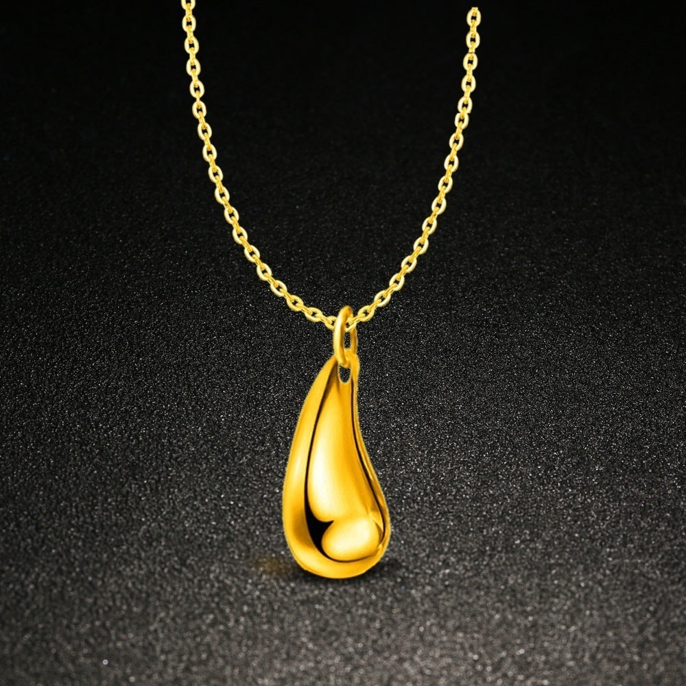 GR | Four-piece jewelry set with water droplet design, made of S925 silver