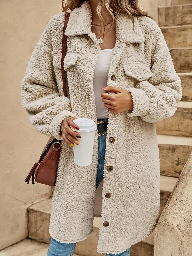 GR | Casual Long Plush Cardigan