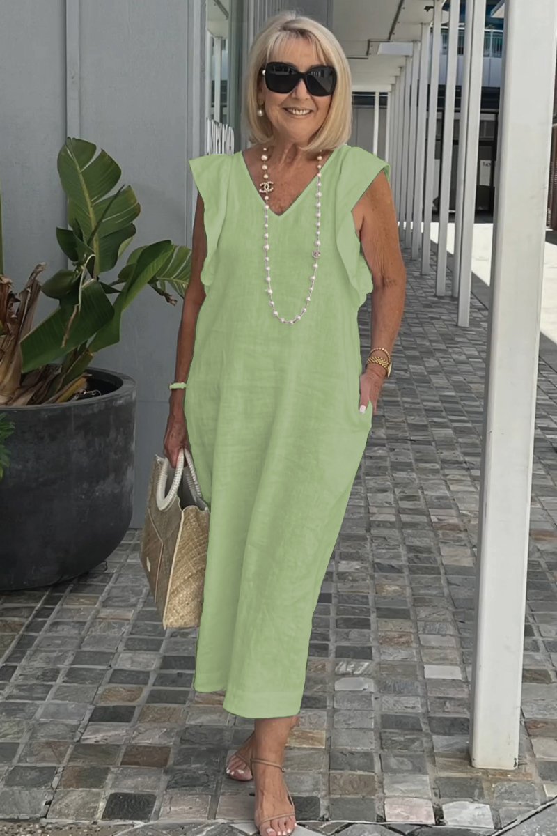 GR | Casual dress made of cotton and linen