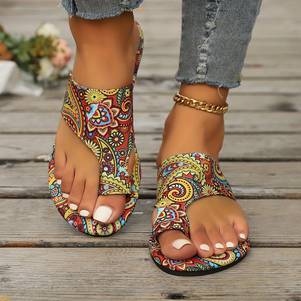 GR | Floral Flip Flops for Women