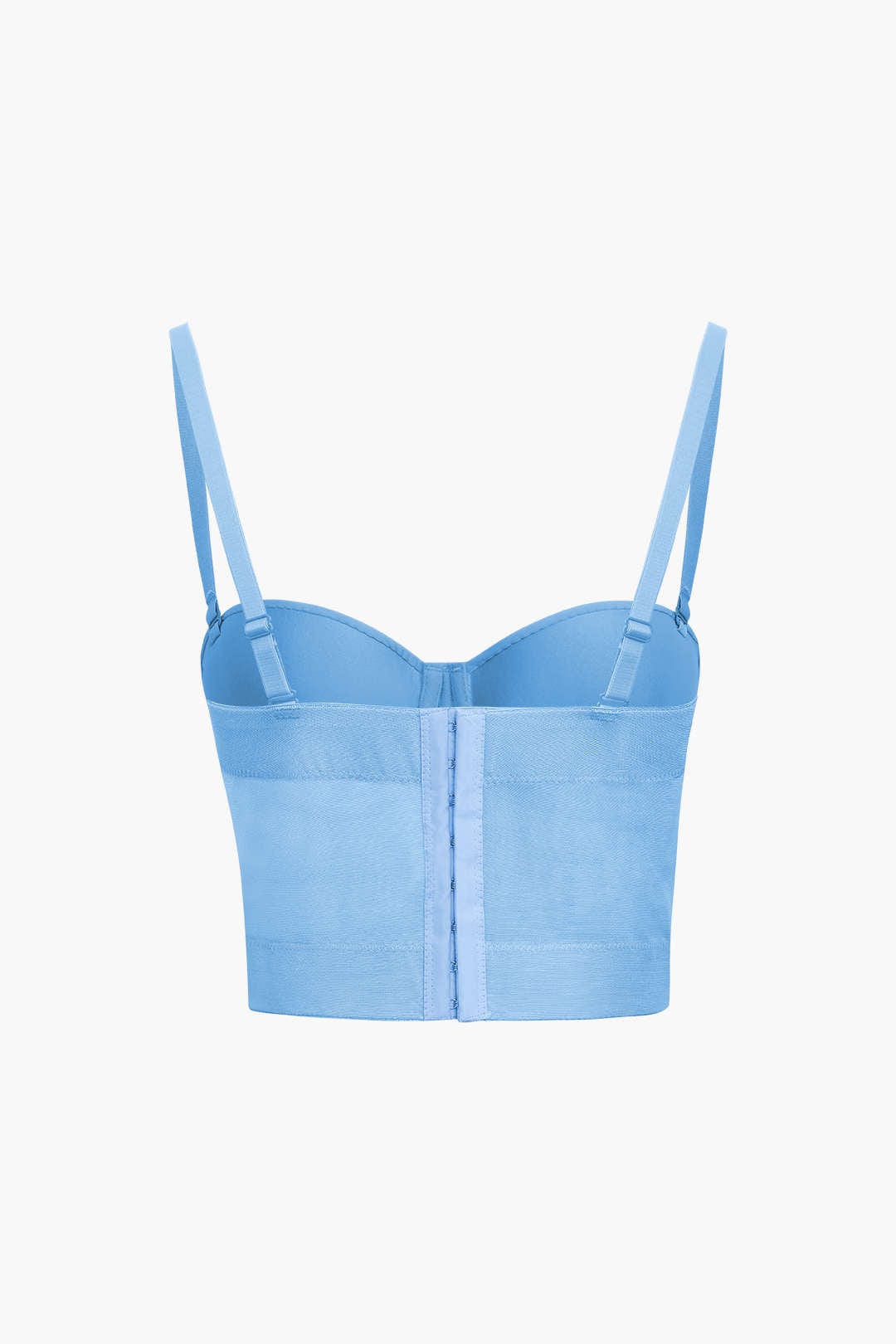 GR | Figure-hugging bustier top with underwire cups and transparent mesh structure