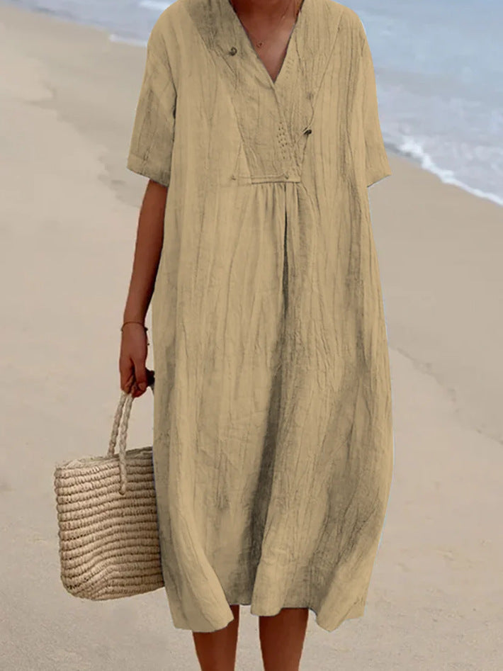 GR | Summer dress made of cotton and linen