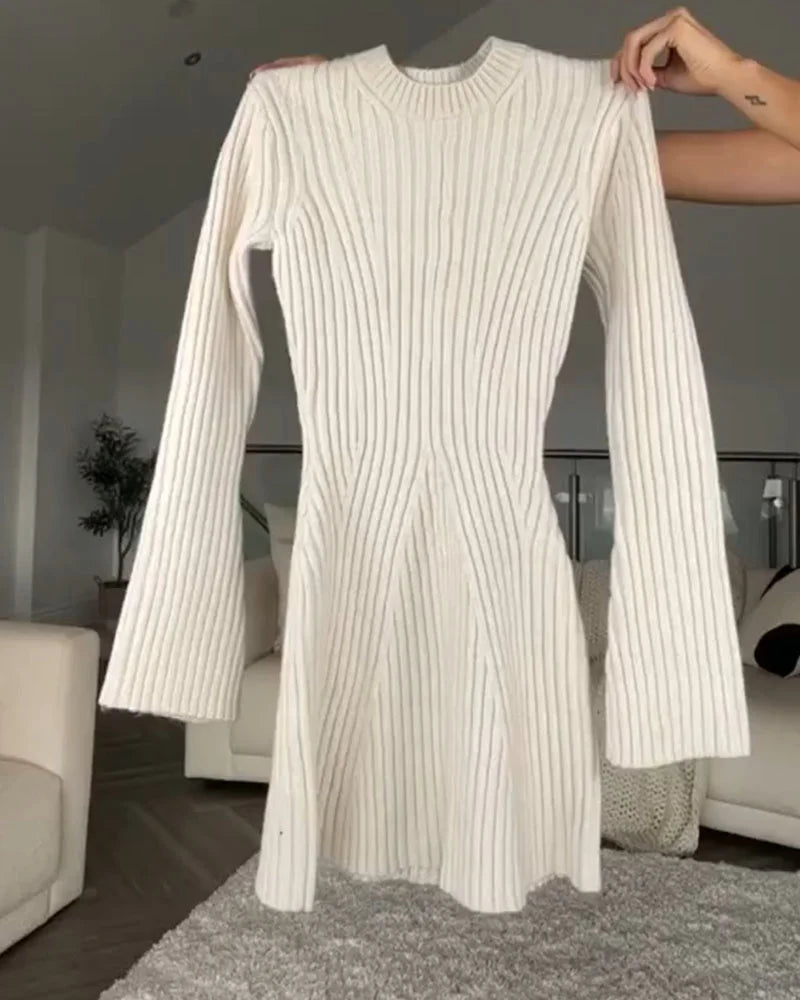 GR  - Elegante Strickkleid mit Rollkragen