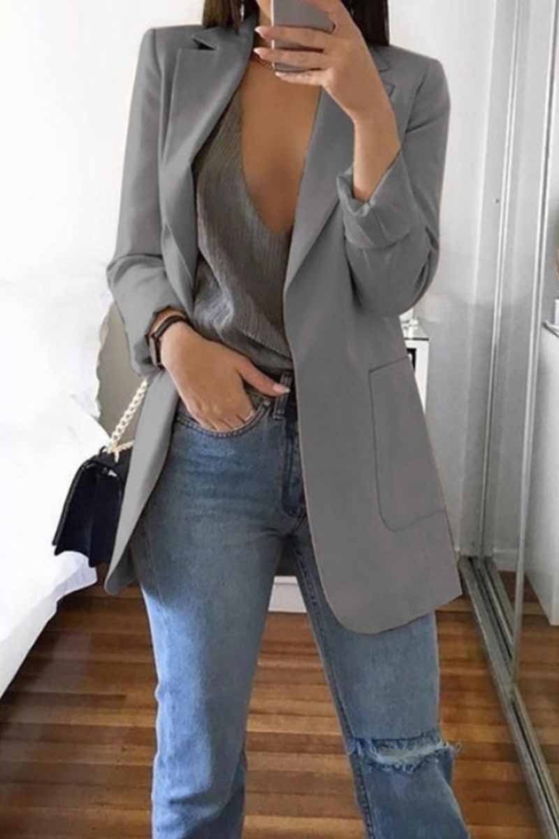 GR | Comfortable long blazer