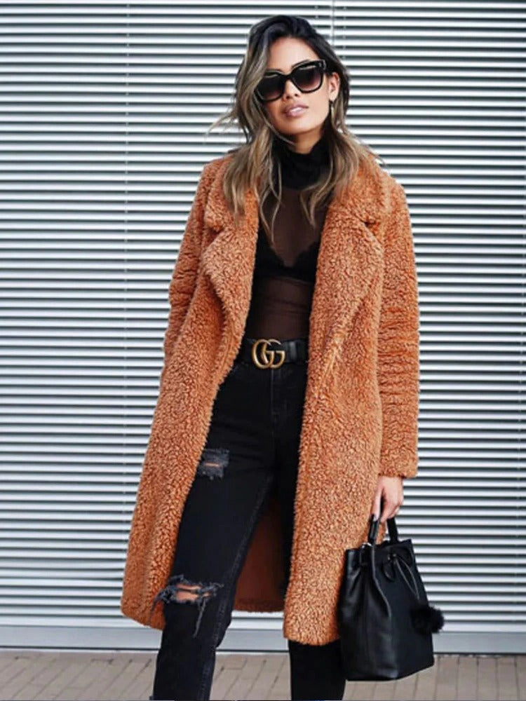 GR Hidden Pocket Teddy Coat