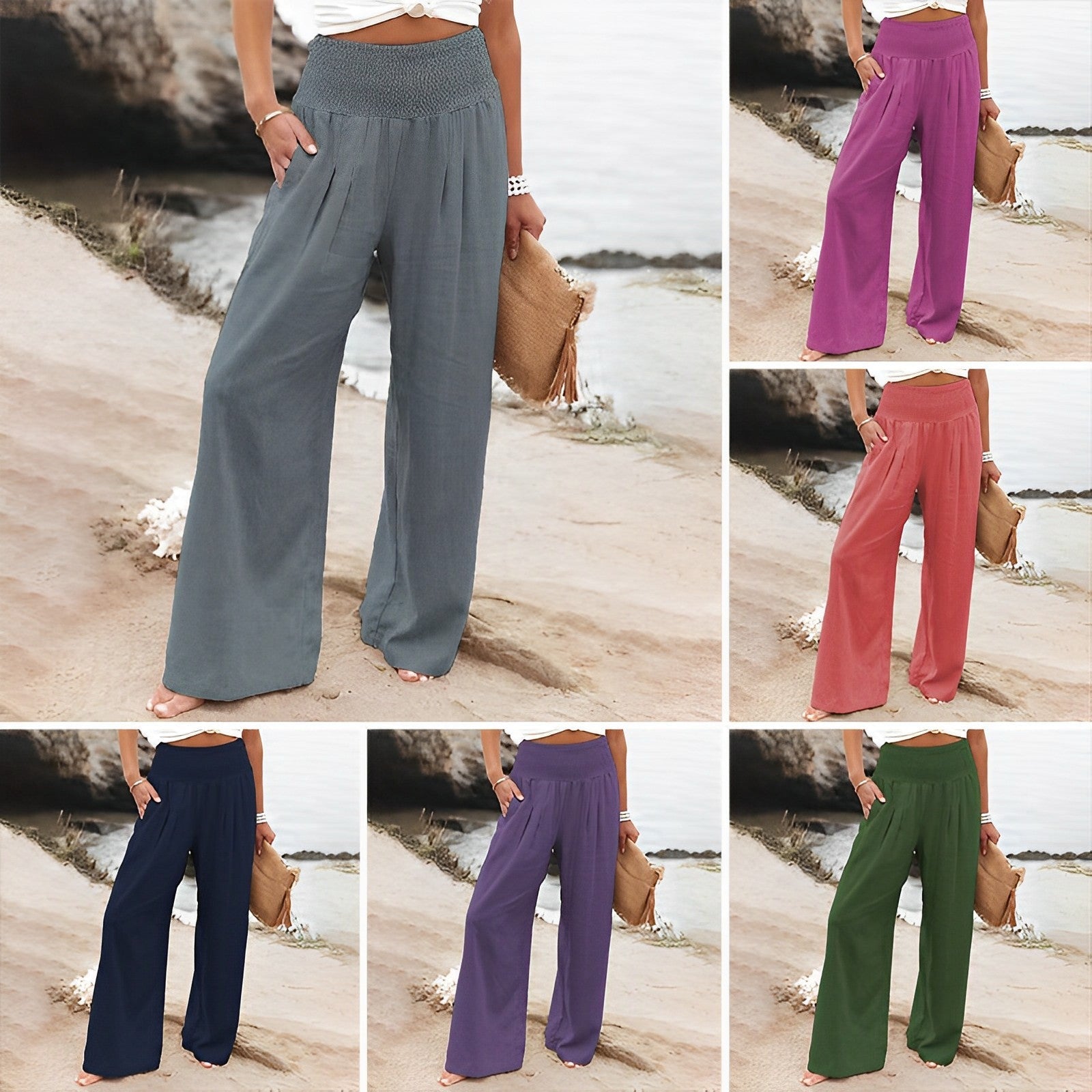 GR | Luxurious wide-leg trousers for women